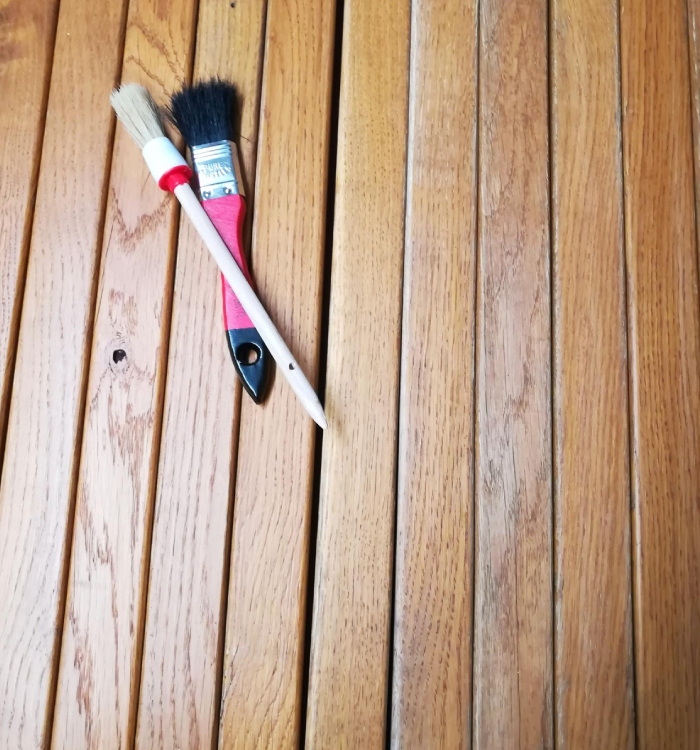 Finition parquet bois